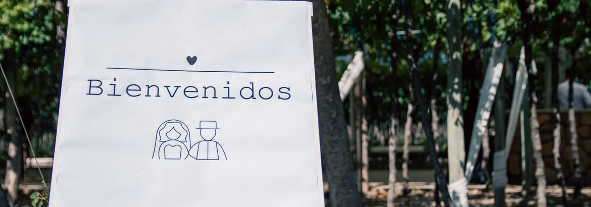 Cartel de bienvenida