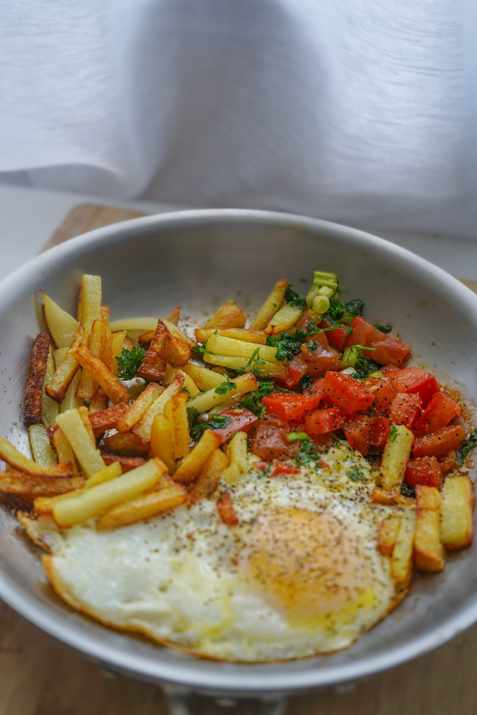 Huevos rotos con patatas